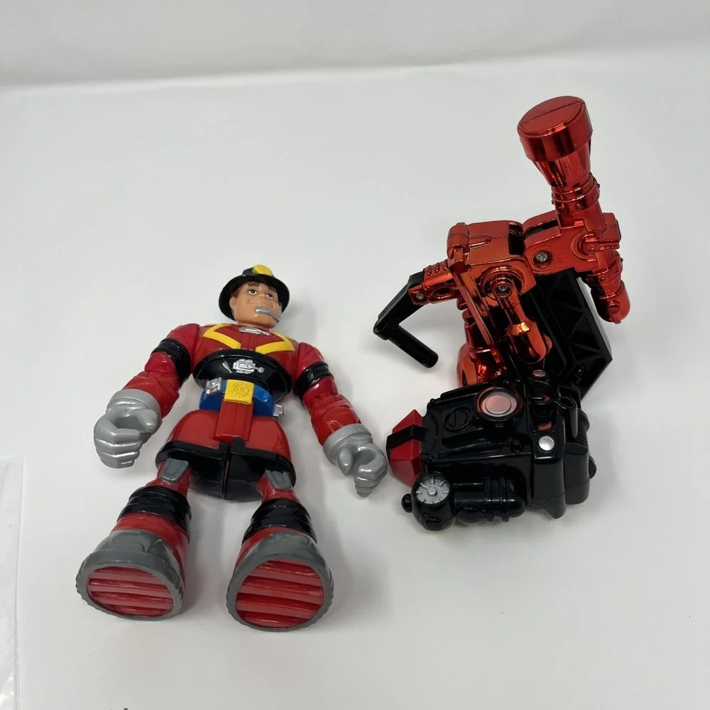 2000 Mattel Fisher Price Rescue Heroes SAM‎ SPARKS Firefighter Figure